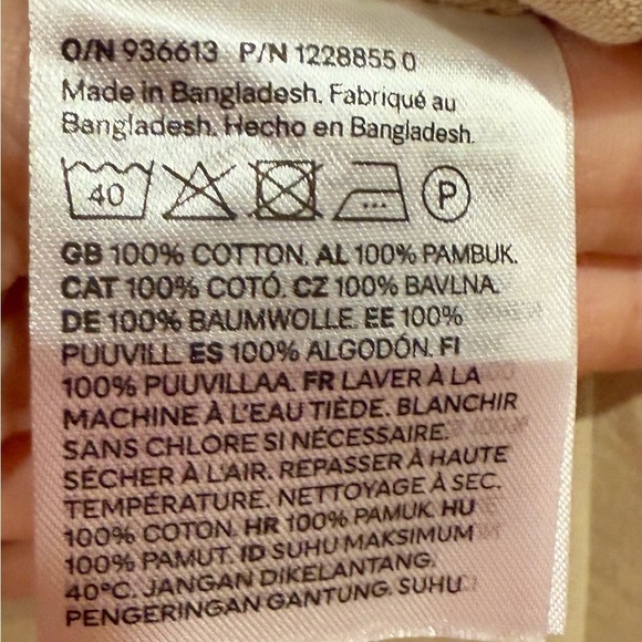 Divided H&M Women T Shirt Dress 100% Cotton Shoulder Pads Beige Dress Size XL - Picture 5 of 8